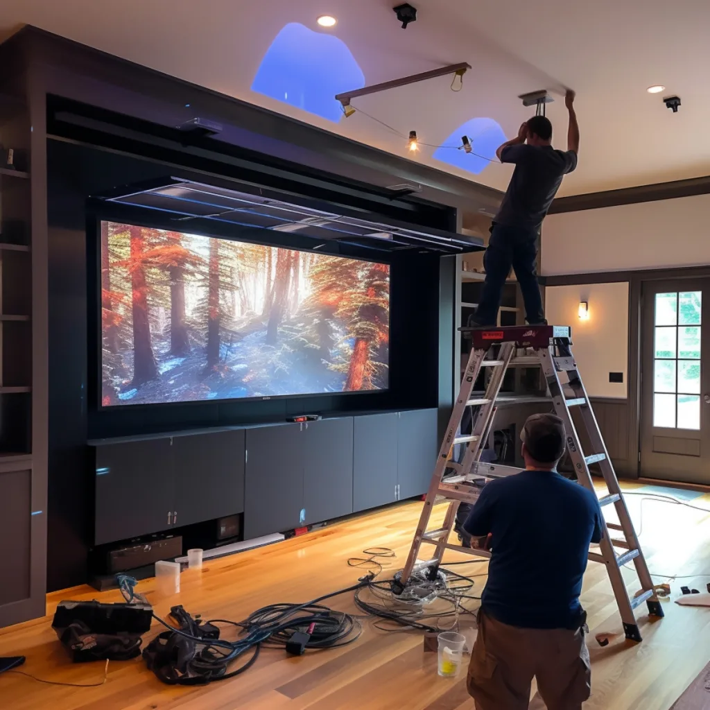 projecter installation img